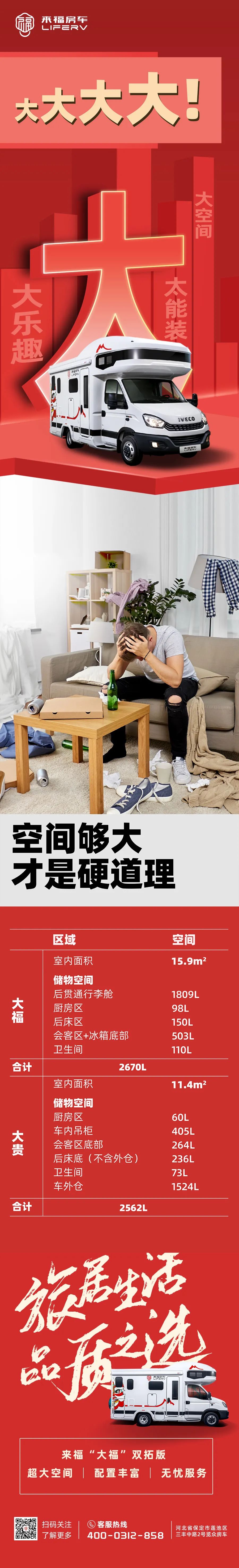 房車空間夠大才是硬道理！